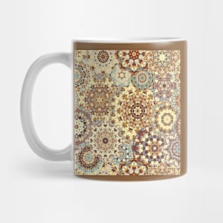 Seamless pattern with floral mandala Mug